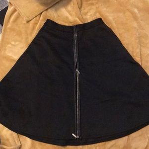 Beautiful black skirt with front zipper